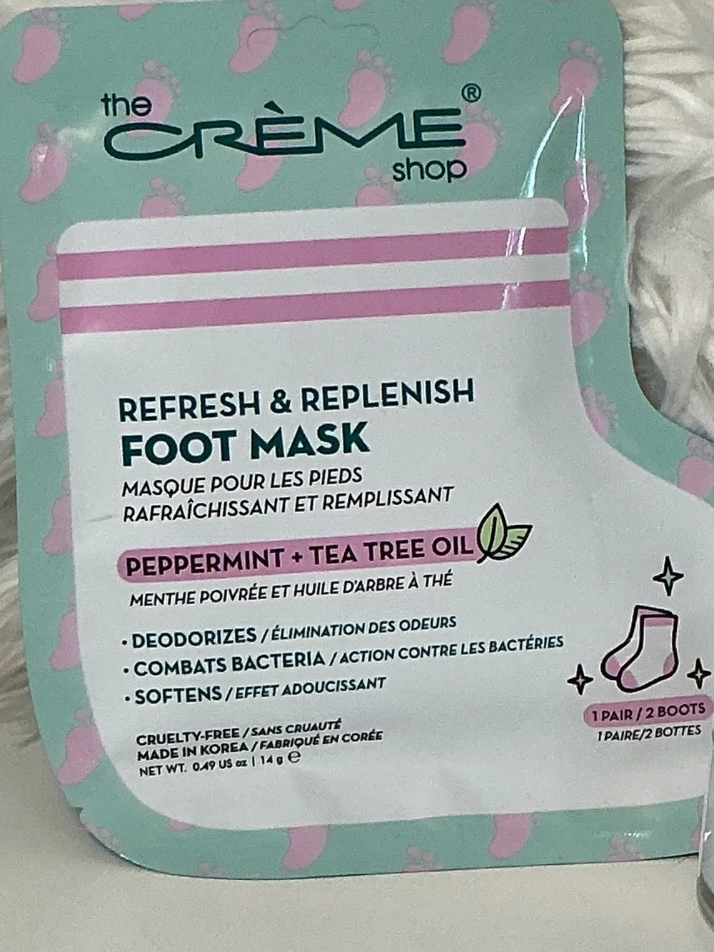 Crème Shop Collagen Overnight Gelée Mask & Peppermint Tea Tree Oil Foot Mask NEW